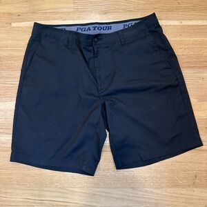 PGA Tour Men's black Flat Front Shorts